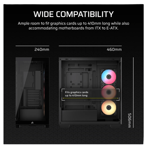 Corsair 3500X RS-R ARGB Mid Tower Gaming Case in Black